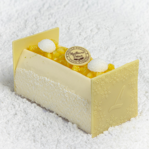 BÛCHE BOULE DE NEIGE | dessert Pâtisserie Lesage Annemasse 74