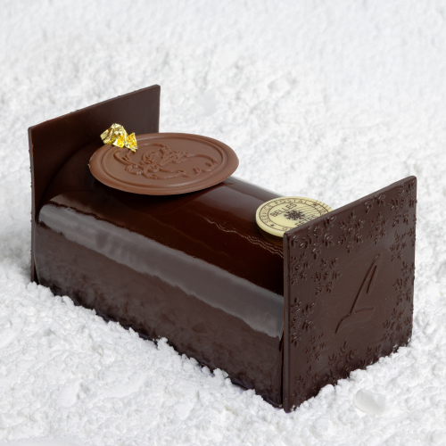 BÛCHE PISTE NOIRE | dessert Pâtisserie Lesage Annemasse 74